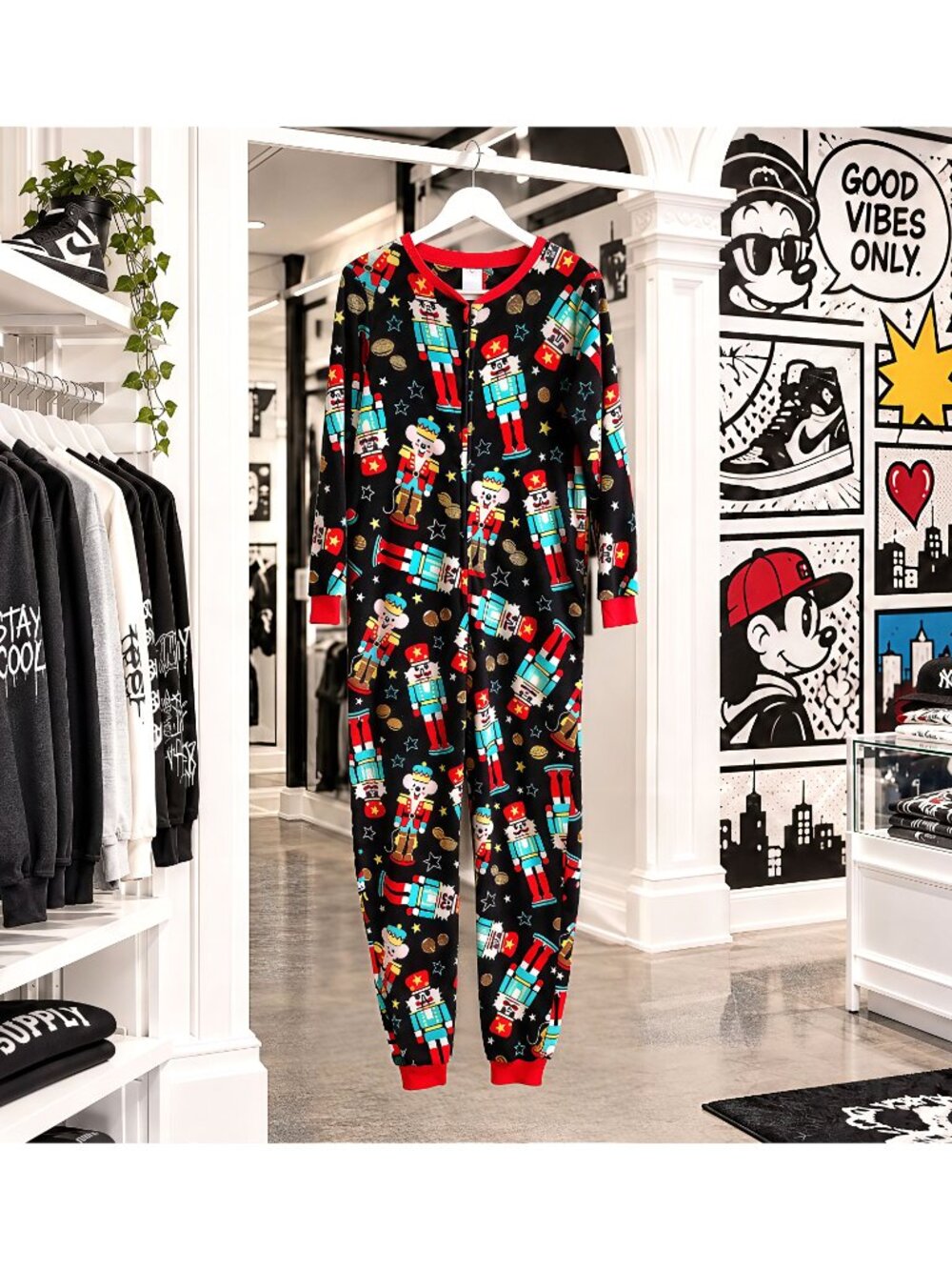 Secret Treasures Nutcracker Christmas One Piece Pajamas Women’s Small 4-6